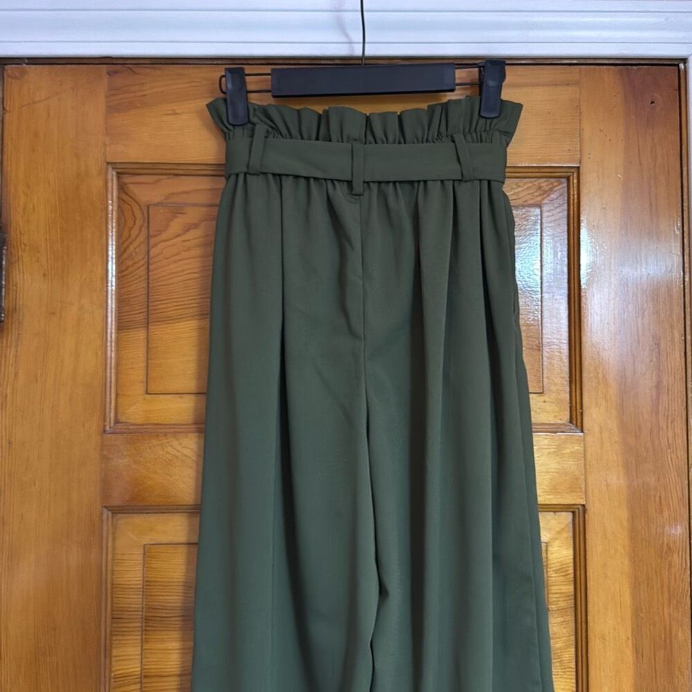 A New Day Green High Waist Wide Leg Pants Women’s Extra Small - Picture 4 of 8